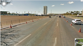 Viaje por Brasília através do Google Street View