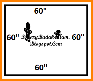 Suara Dari Hati Langsir Scallop Versi 1 Swags Curtain Membuat Pola 1 Sediakan Kertas Berbentuk 4 Segi Tepat Dengan Setiap Bahagian 60
