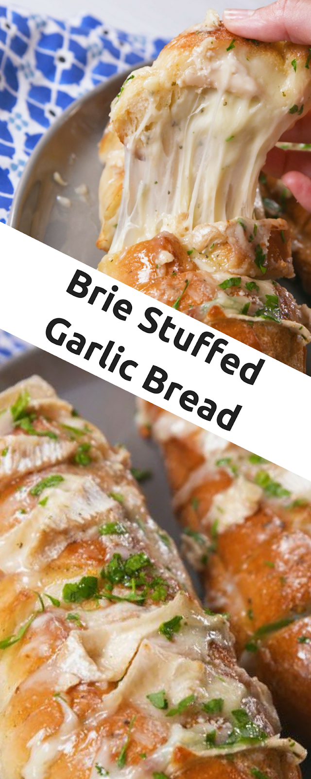 Brie Stuffed Garlic Bread APP META