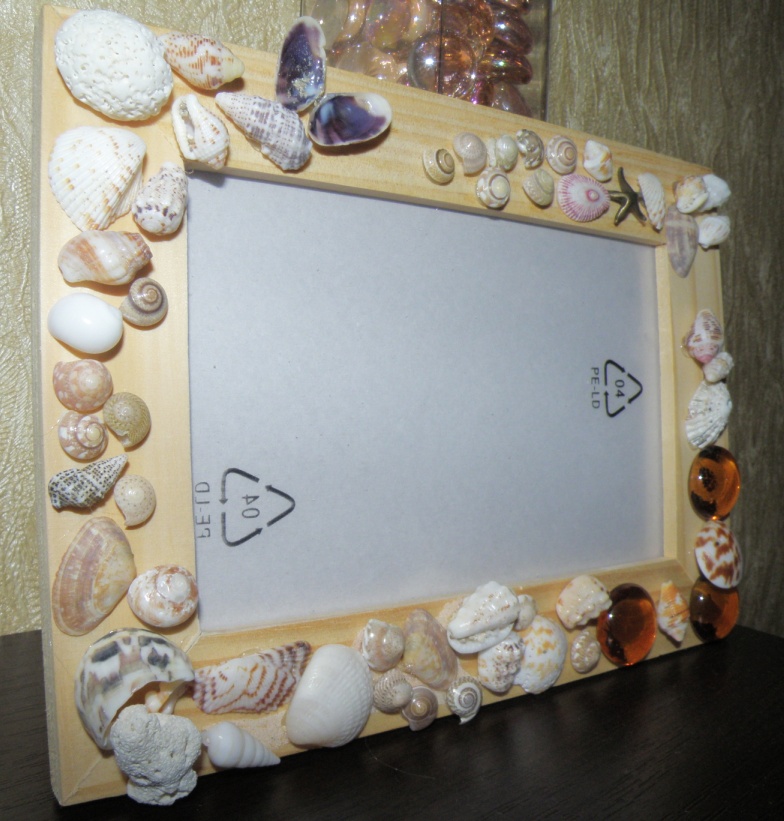 Проект фоторамка из ракушек