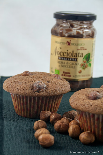 Muffin gluten-free con nocciolata e nocciole