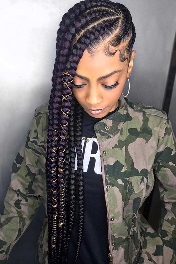 33 Latest Lemonade Braids Hairstyles To Copy Styleuki