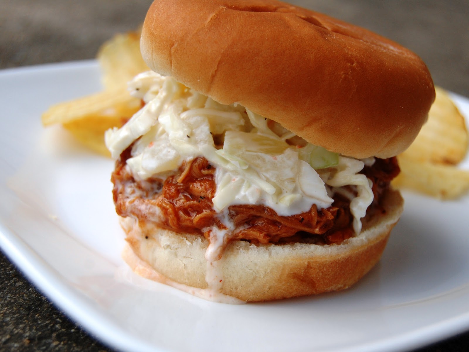 Cassie Craves Pineapple BBQ Pulled Pork Sandwiches with Pineapple Coleslaw