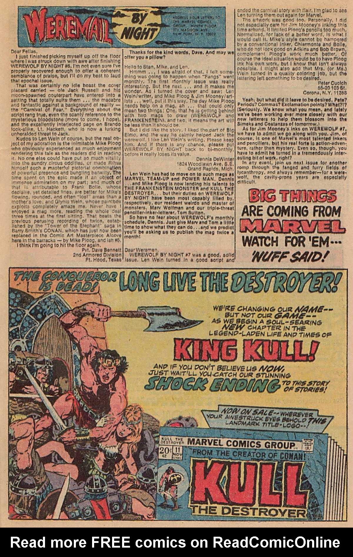 Read online Werewolf by Night (1972) comic -  Issue #11 - 14