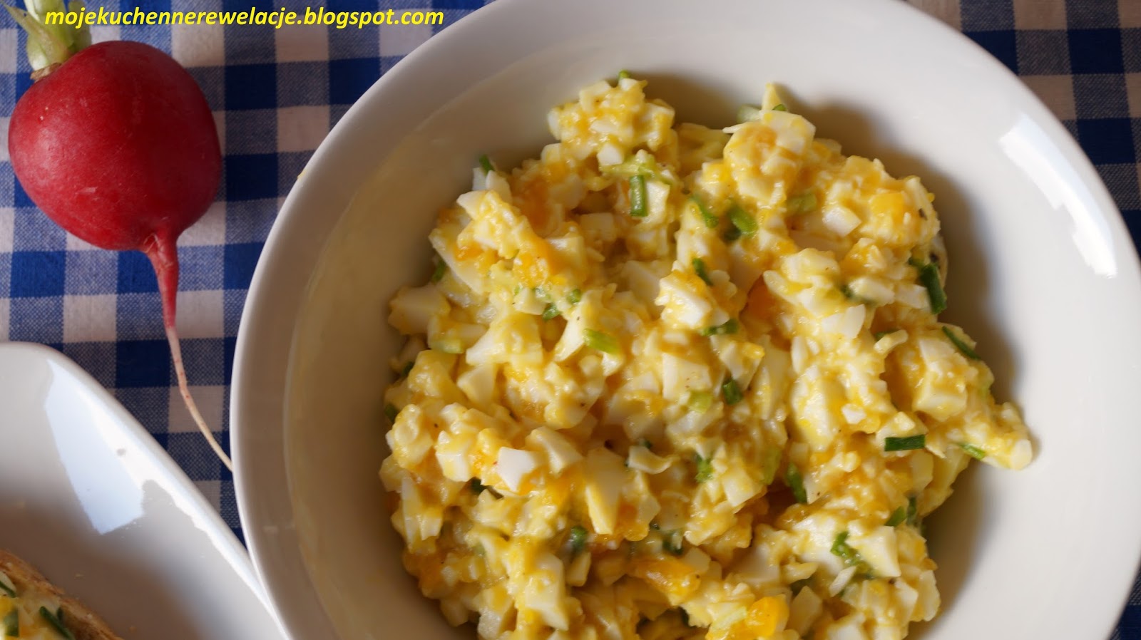 Moje Kuchenne Rewelacje Fit pasta jajeczna ze szczypiorkiem (bez