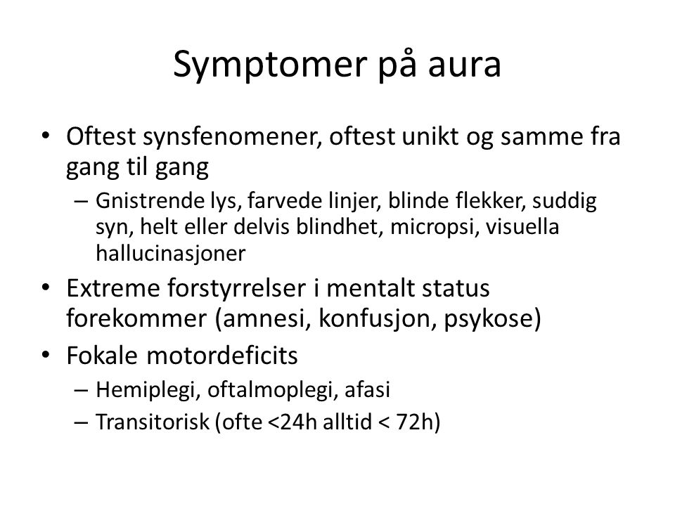 migrene symptomer migrene symptomer