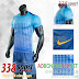 Áo Bóng Đá Không Logo Đẹp Nike Aro Xanh Nhạt
