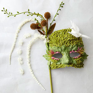 Дом цветов: Аксессуары из цветов. Карнавальная маска