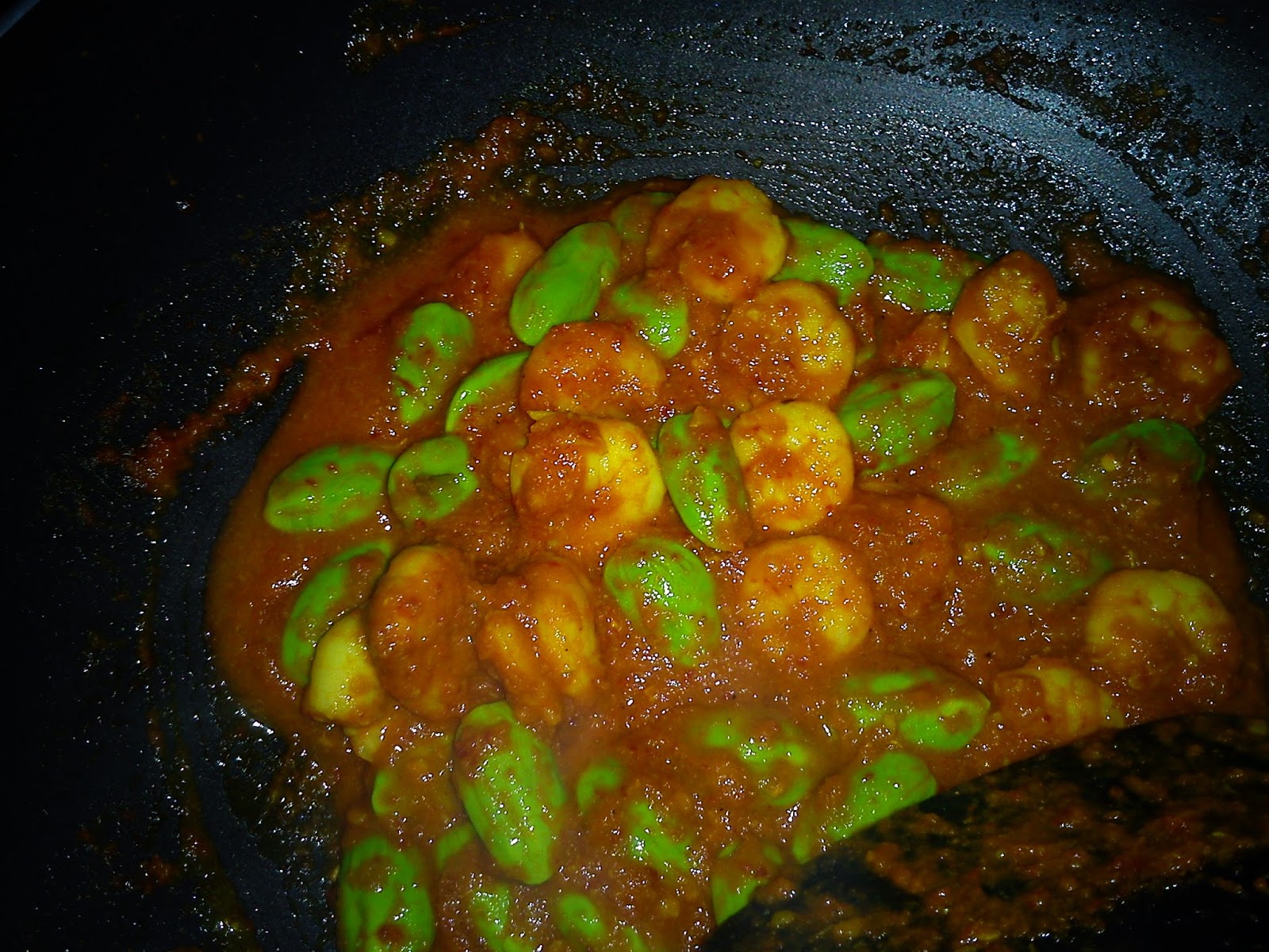 Cooking Pleasure: NYONYA SAMBAL UDANG WITH BUAH PETAI