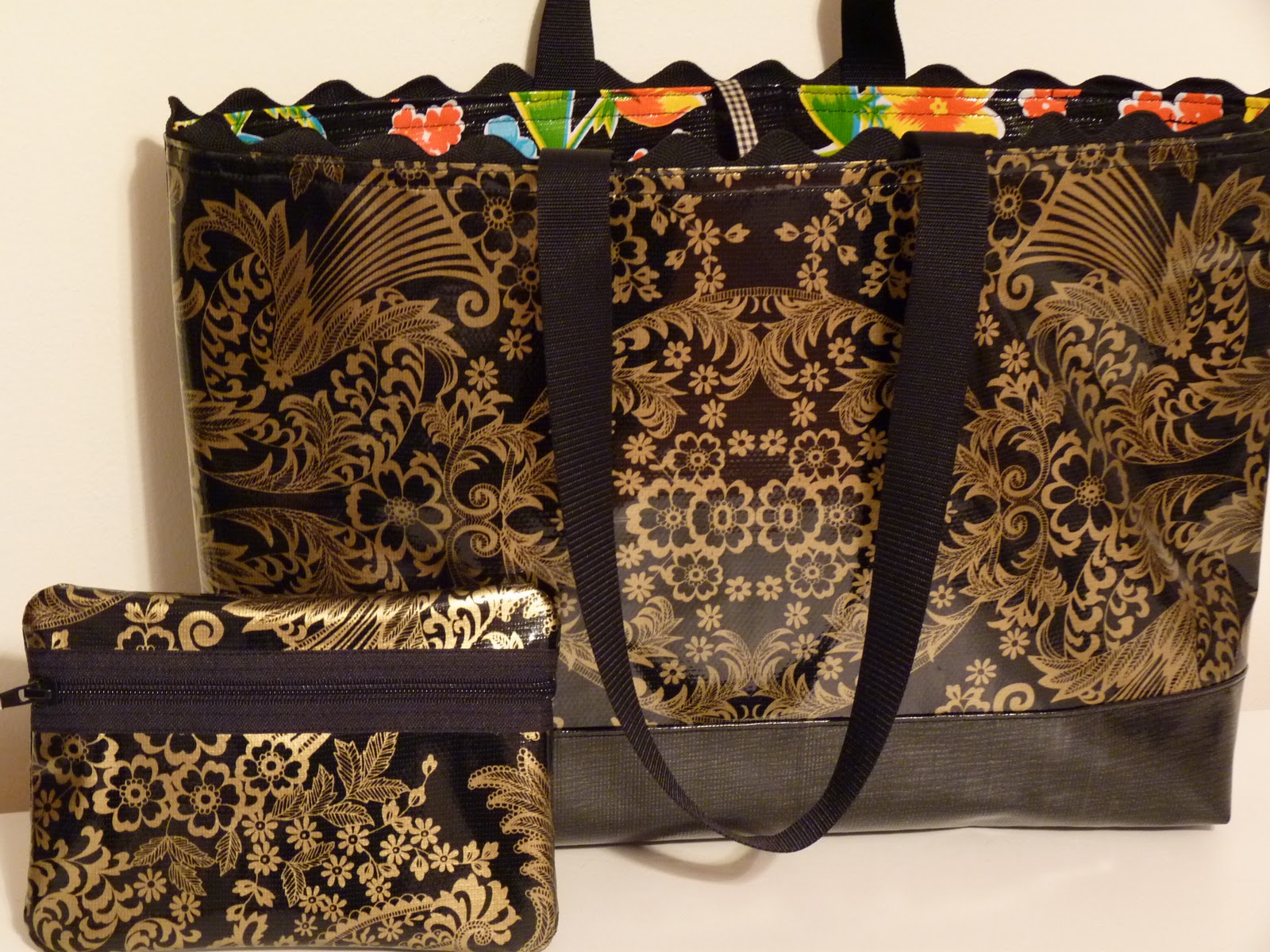 Polkadot Monkey More Oilcloth Bags With New Patterns