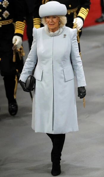 The Prince of Wales and The Duchess of Cornwall attended the commissioning ceremony of the aircraft carrier HMS Prince of Wales