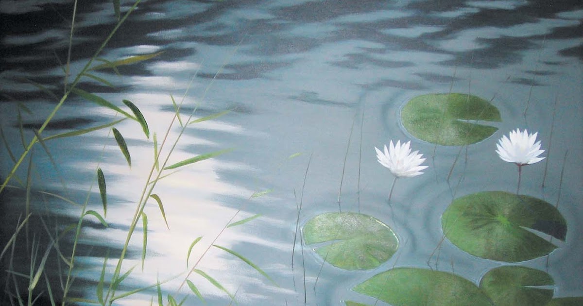 The Art of Jeremy Day Moonlight and lilies