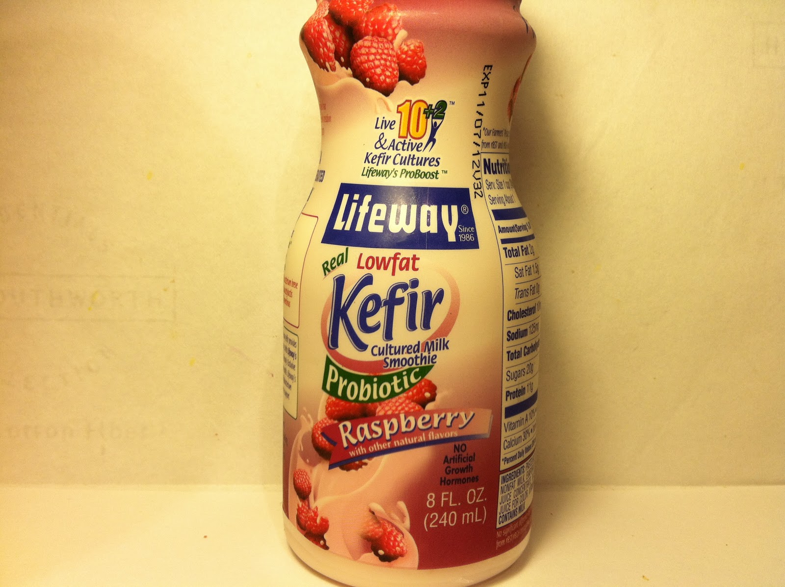 Crazy Food Dude Review Lifeway Lowfat Kefir Probiotic Raspberry