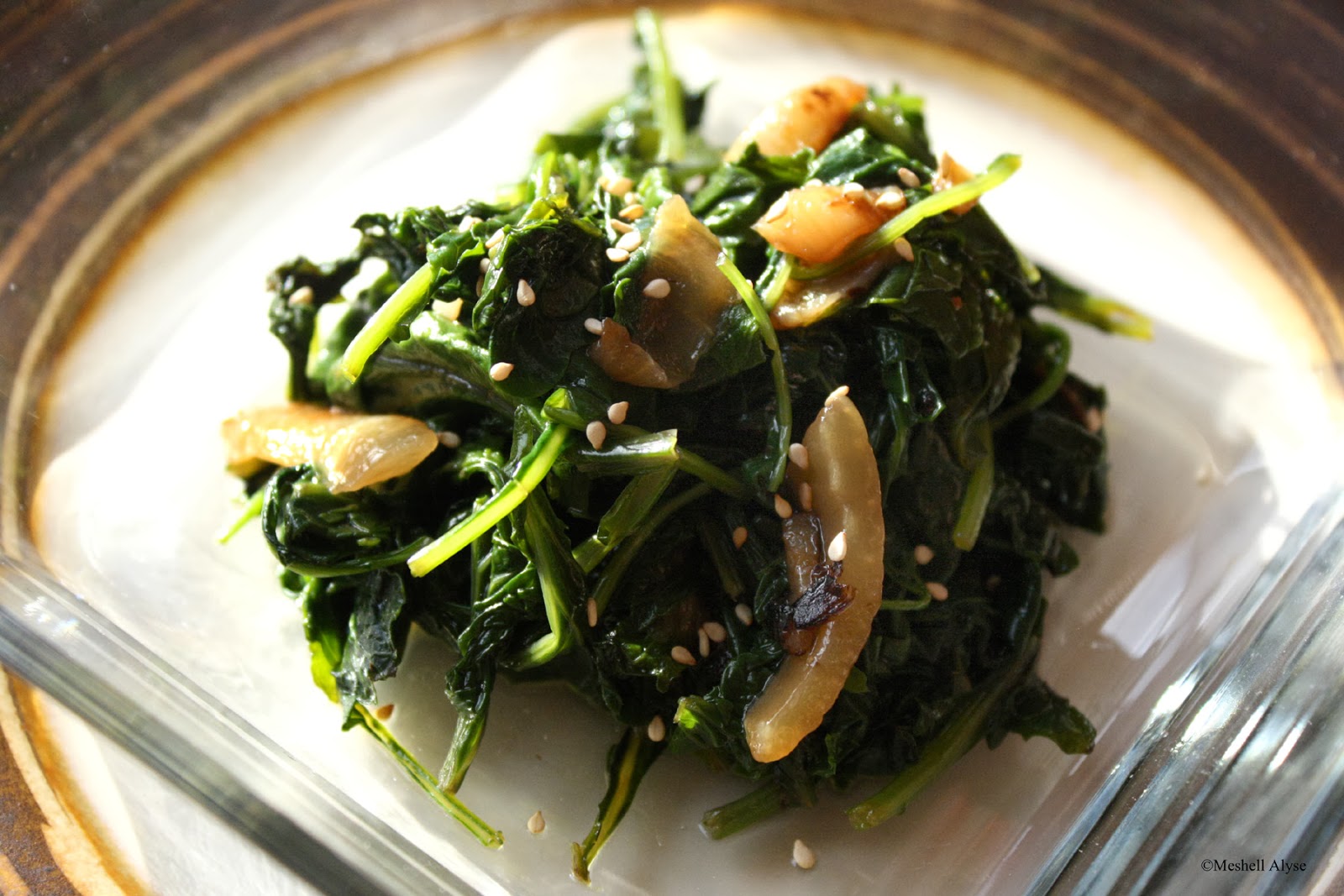 Adaptive Cooking Sauteed Kale with Caramelized Onions