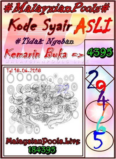 Prediksi Angka Jitu Togel Malaysia Pools 18 Juni 2018 - Situs Malaysian  Pools