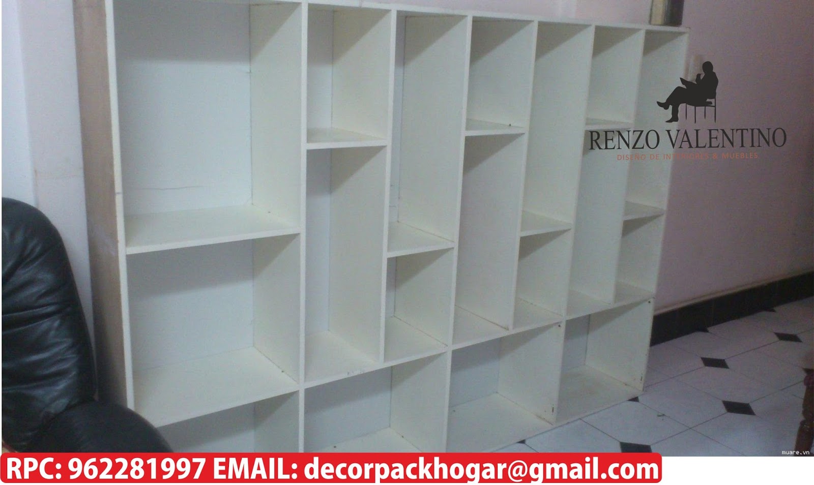 estantes de melamina para tienda