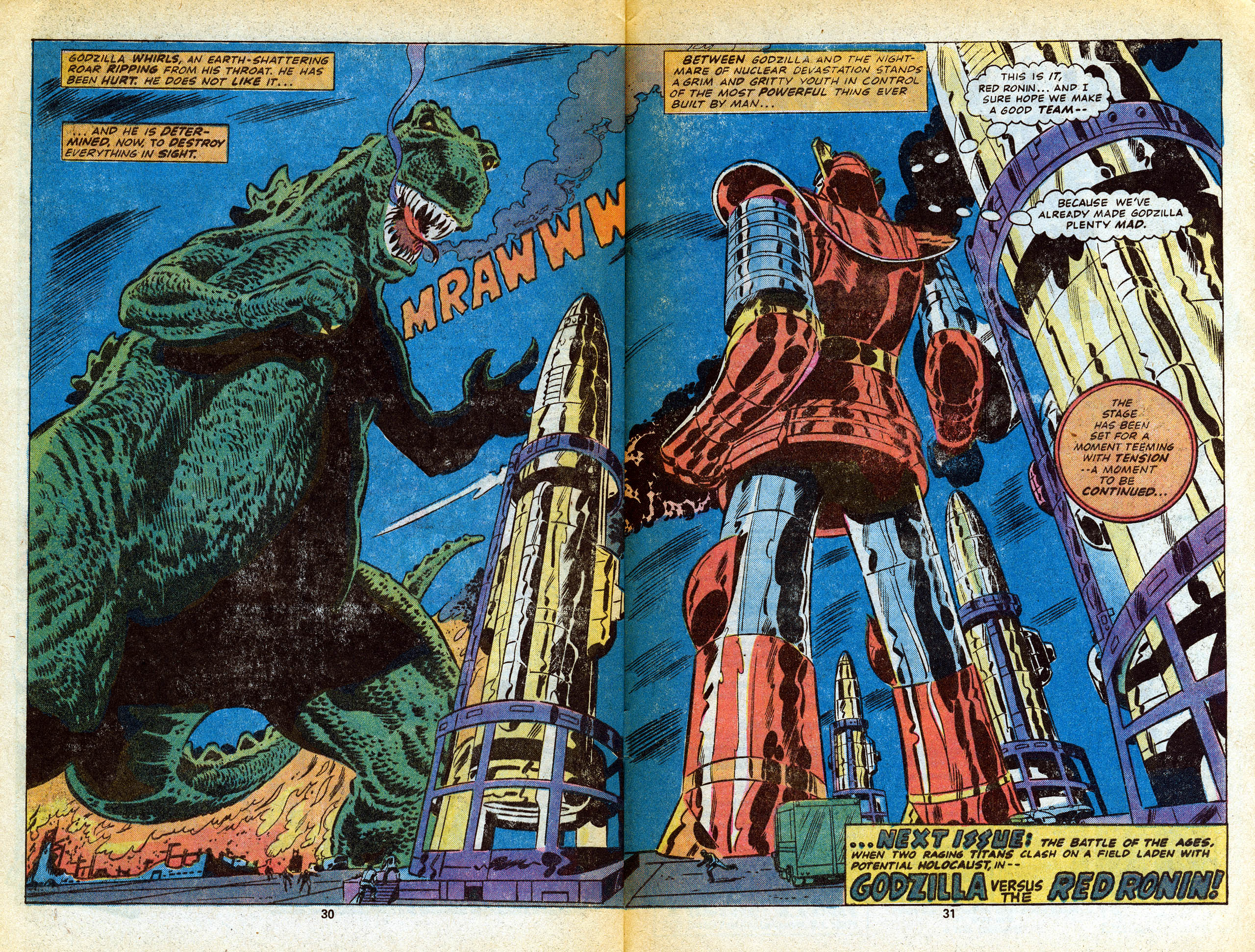 Read online Godzilla (1977) comic -  Issue #7 - 32