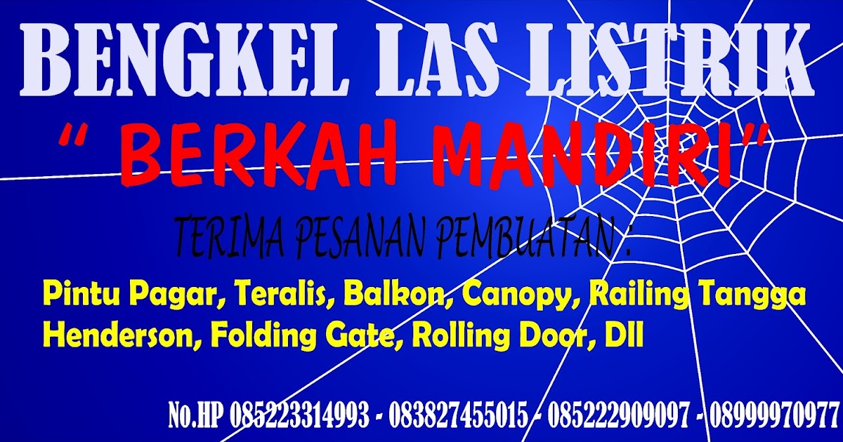 Gagasan Untuk Banner Bengkel Las Cdr Erlie Decor