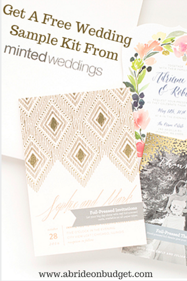 A Bride On A Budget: Get A Free Wedding Sample Kit From Minted Weddings