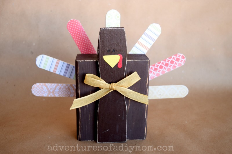 Easy Turkey Craft For Thanksgiving Decor Adventures Of A Diy Mom
