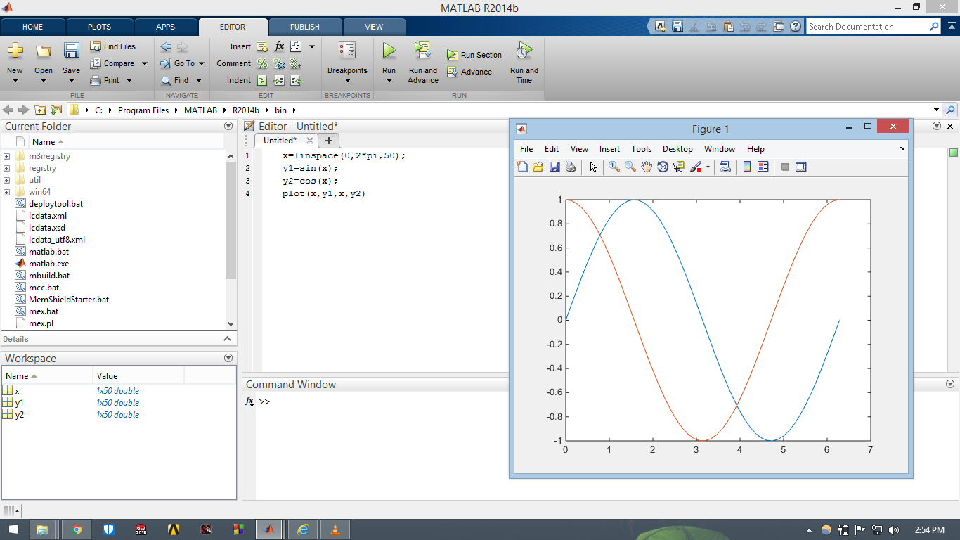 CAD CAM CAE TUTORIALS: How to plot multiple 2D graph in MATLAB