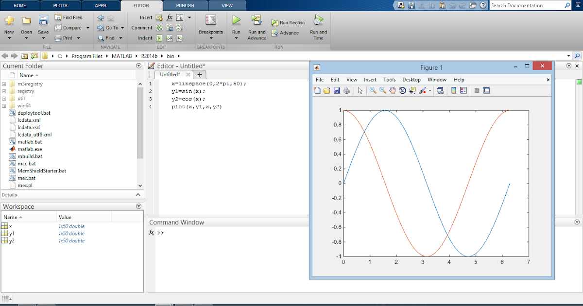 CAD CAM CAE TUTORIALS: How to plot multiple 2D graph in MATLAB