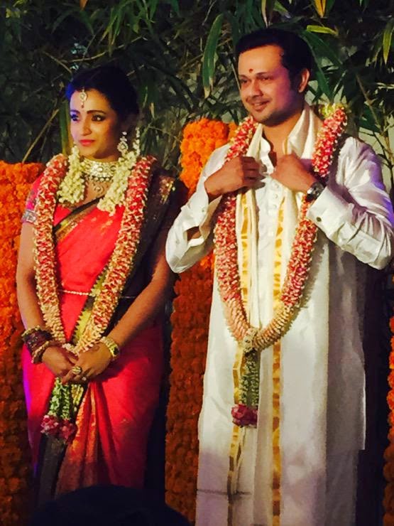 Actress Trisha Krishnan and Varun Manian Engagement Photos