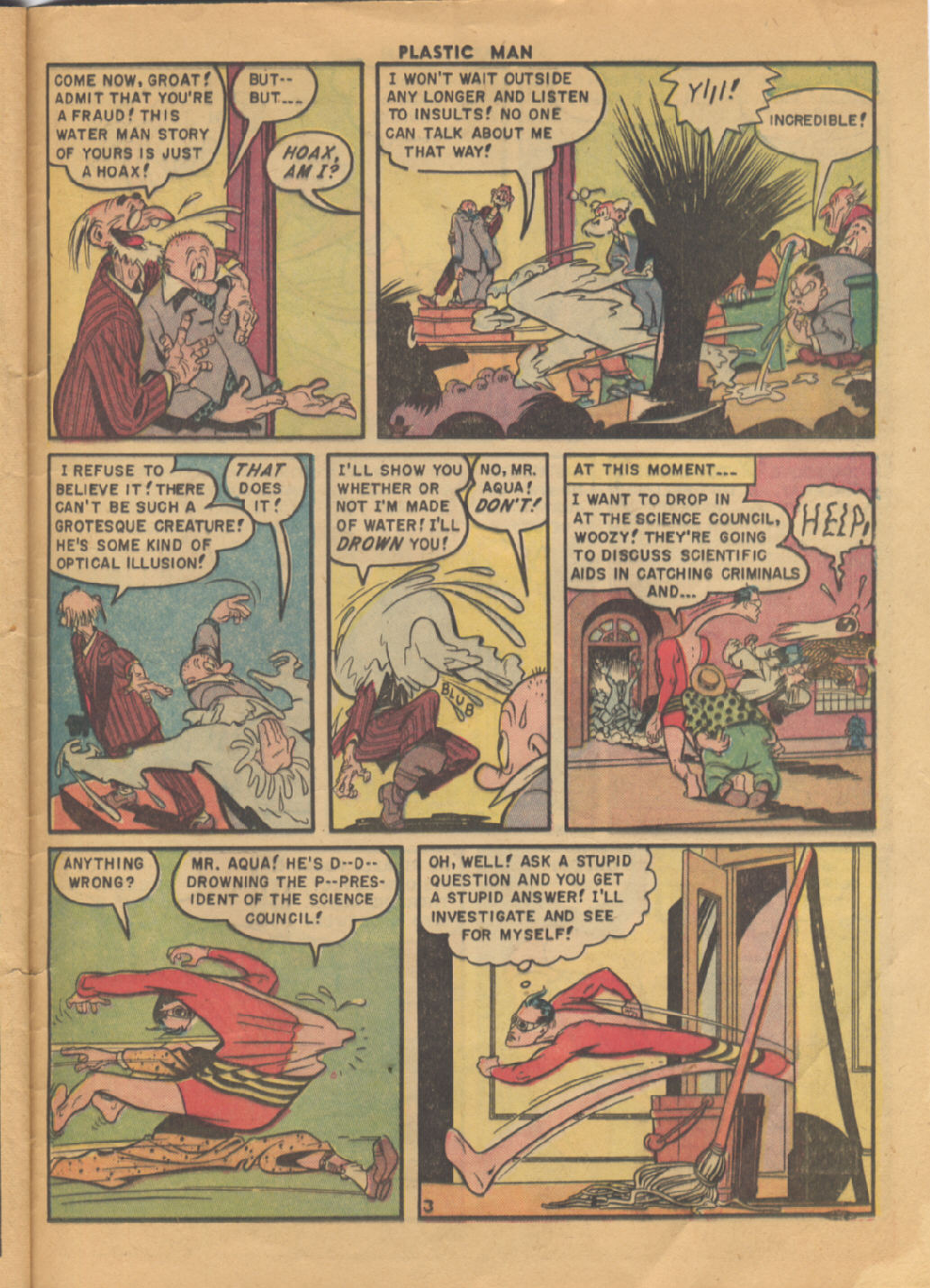 Read online Plastic Man (1943) comic -  Issue #25 - 27