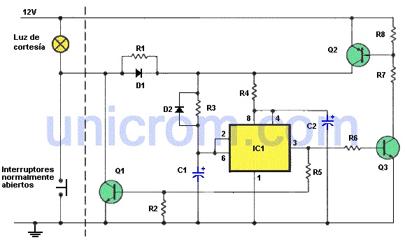 Cómo Hacer una Luz Temporizada con Transistores - Electrónica Unicrom