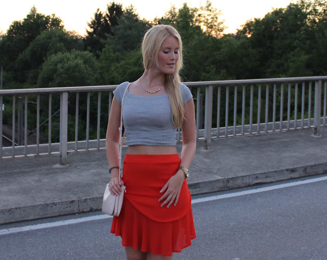 TheBlondeLion Look Tomatored skirt Triple Bag Zara Mango