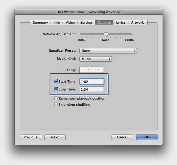 How to Crop Audio Files Using iTunes GeekyHarsha.in