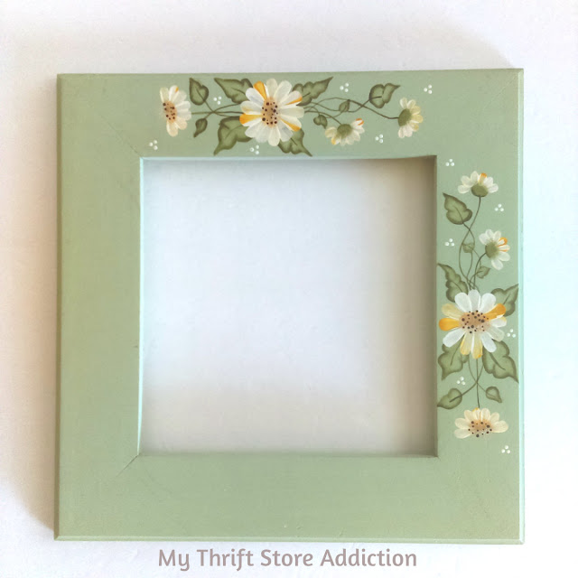 Hand painted wooden frame