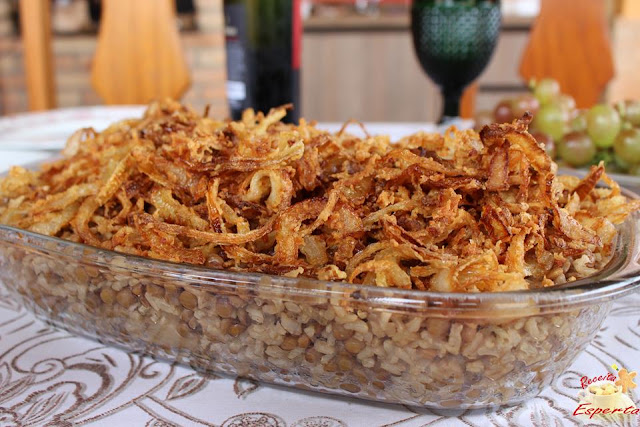 MIJADRA (ARROZ COM LENTILHA) - Priscila Schulz | RECEITA ESPERTA - Moda ...