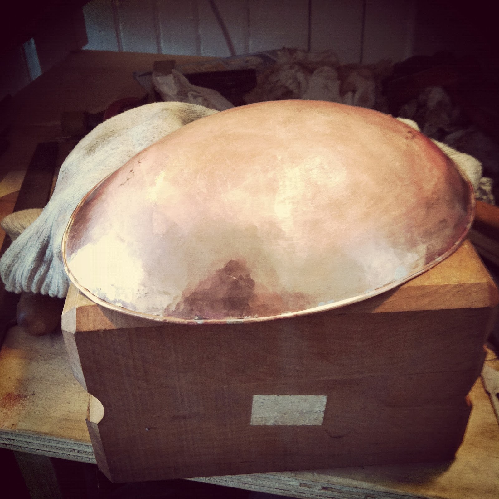 Sio Metalworks Making Raised Copper Bowls
