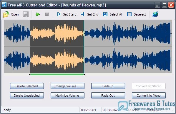 Free MP3 Cutter and Editor : un logiciel gratuit pour éditer vos fichiers MP3