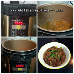 cooker pressure philips resepi periuk resipi rendang recipes barley guna bergambar pot noxxa electric hidangankhas instant percubaan memasak pertama daging