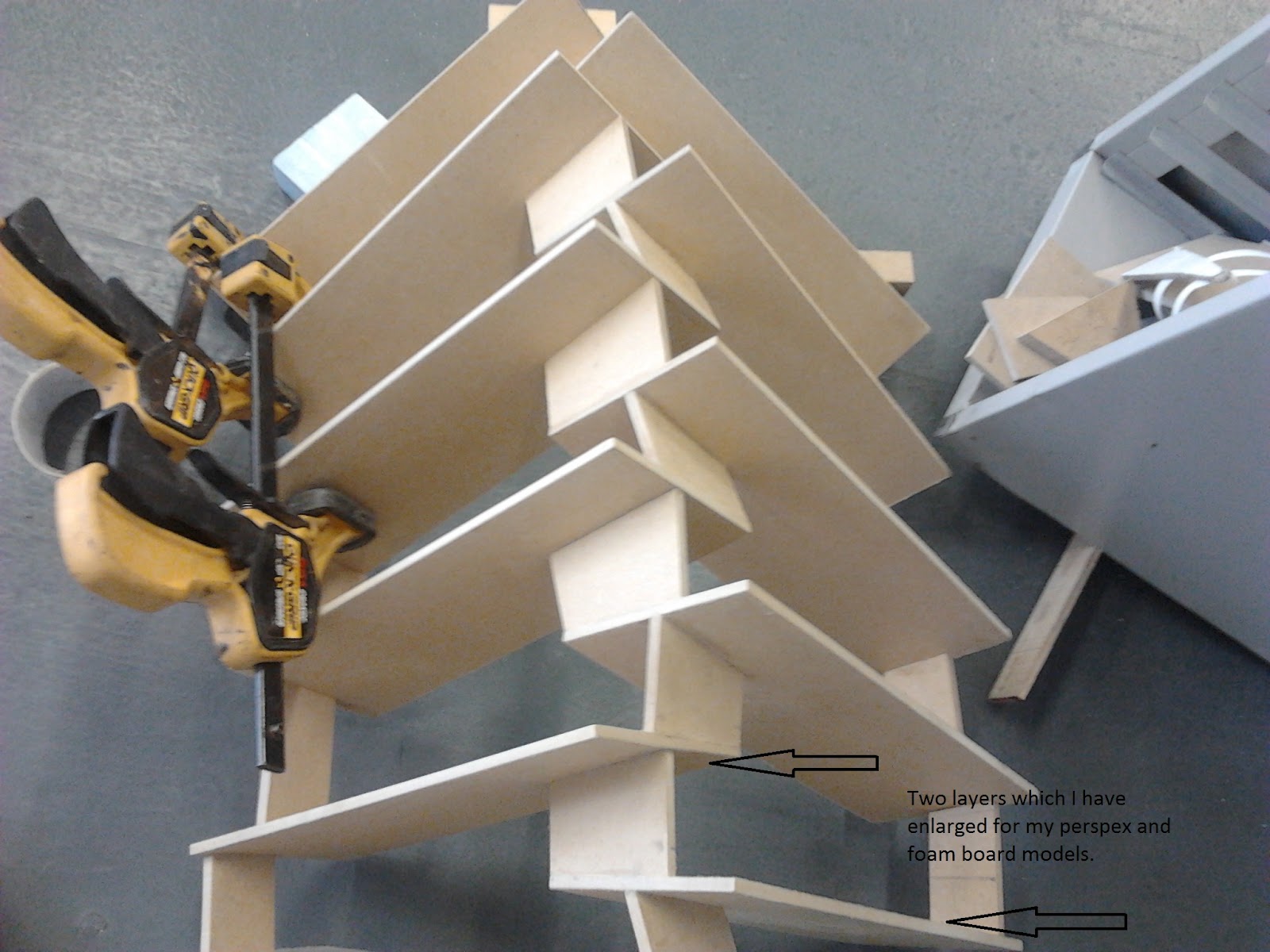 Art and Design Foundation Newly produced foam board model