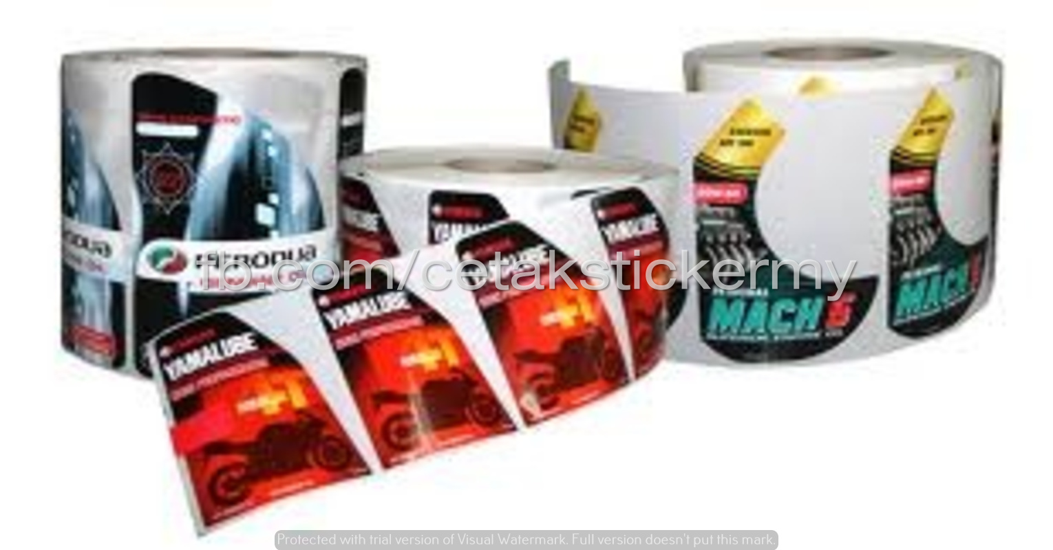 Sticker/ Label Printing Kuala Lumpur, Malaysia Lubricant Sticker