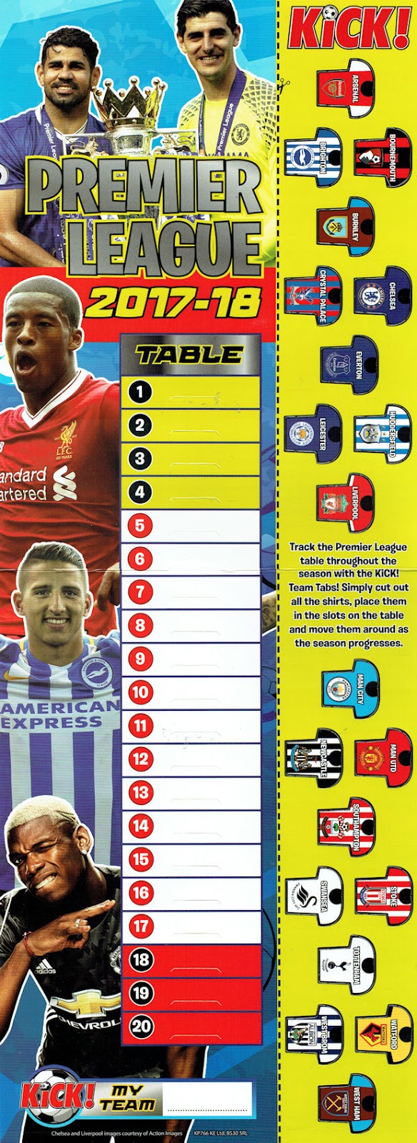 Football Cartophilic Info Exchange Kick! magazine Premier League