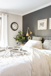 paint contrast colors bedroom neutral sherwin williams ore iron gray worldly creating painted space