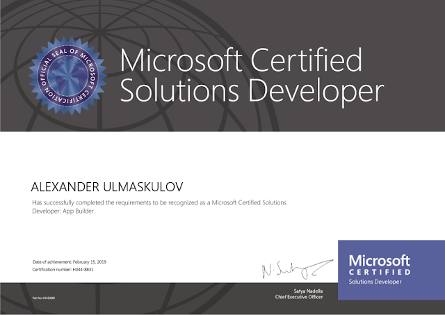 microsoft app builder certification