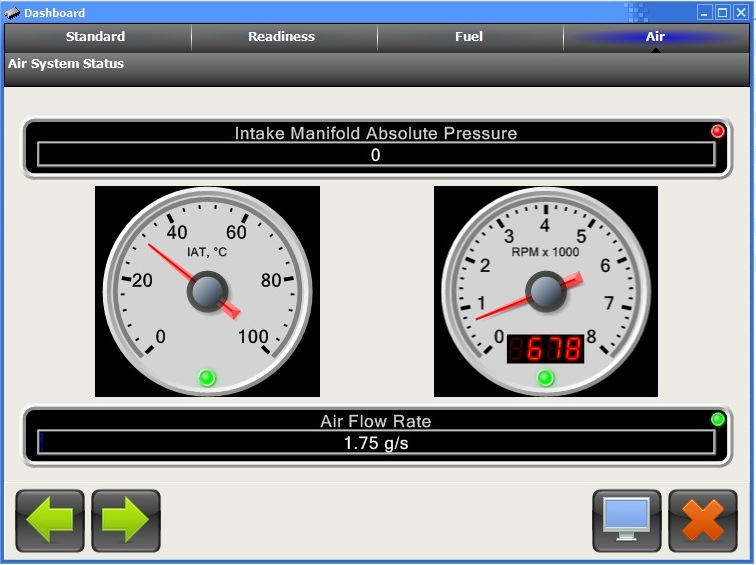 Menggunakan Tampilan Dashboard (Engine Check) pada ELM327 Car Scanner