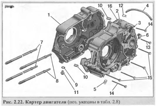 Устройство двигателя мопеда альфа 110 куб с описанием и схемами