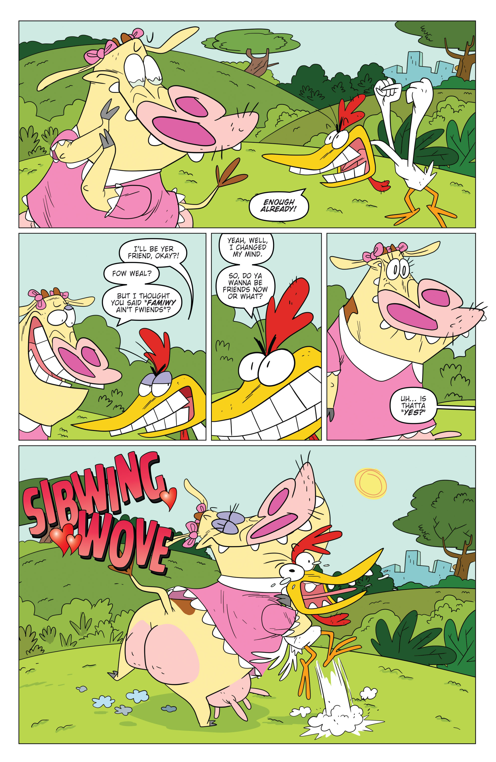 Read online Super Secret Crisis War! comic -  Issue # _Special - Cow and Chicken - 20