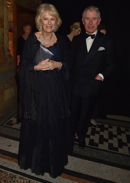 Prince Charles and Duchess Camilla at the reception of the British ...