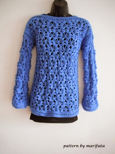 Free crochet patterns and video tutorials: how to crochet pullover ...