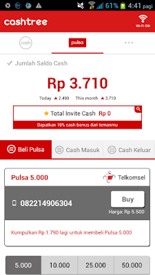 Cara Dapat Pulsa Gratis 