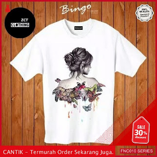 FNC010K48 Kaos Mistik Tee Combed Wanita Serba 30 Ribuan