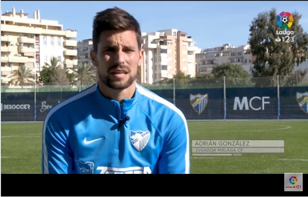 Adrián González - Málaga -: "Me visto de torero si marco el gol del ascenso"