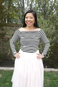 Date Night Tulle Skirt Outfit